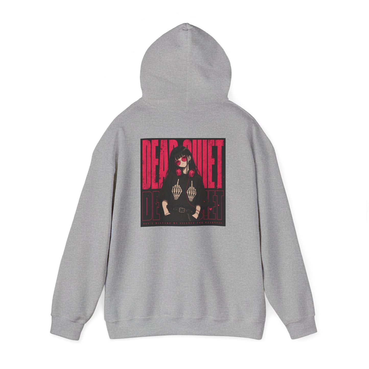 Darkwave Band Hoodie — 'Dead Quiet' Retro Goth Graphic Pullover