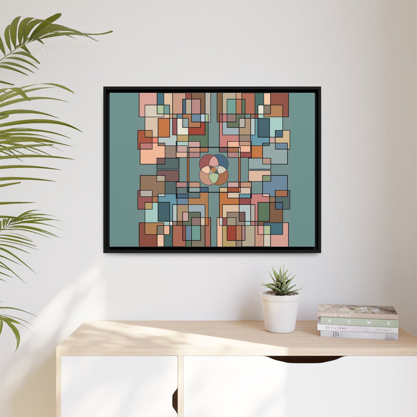 Matte Canvas, Framed (Multi-color)