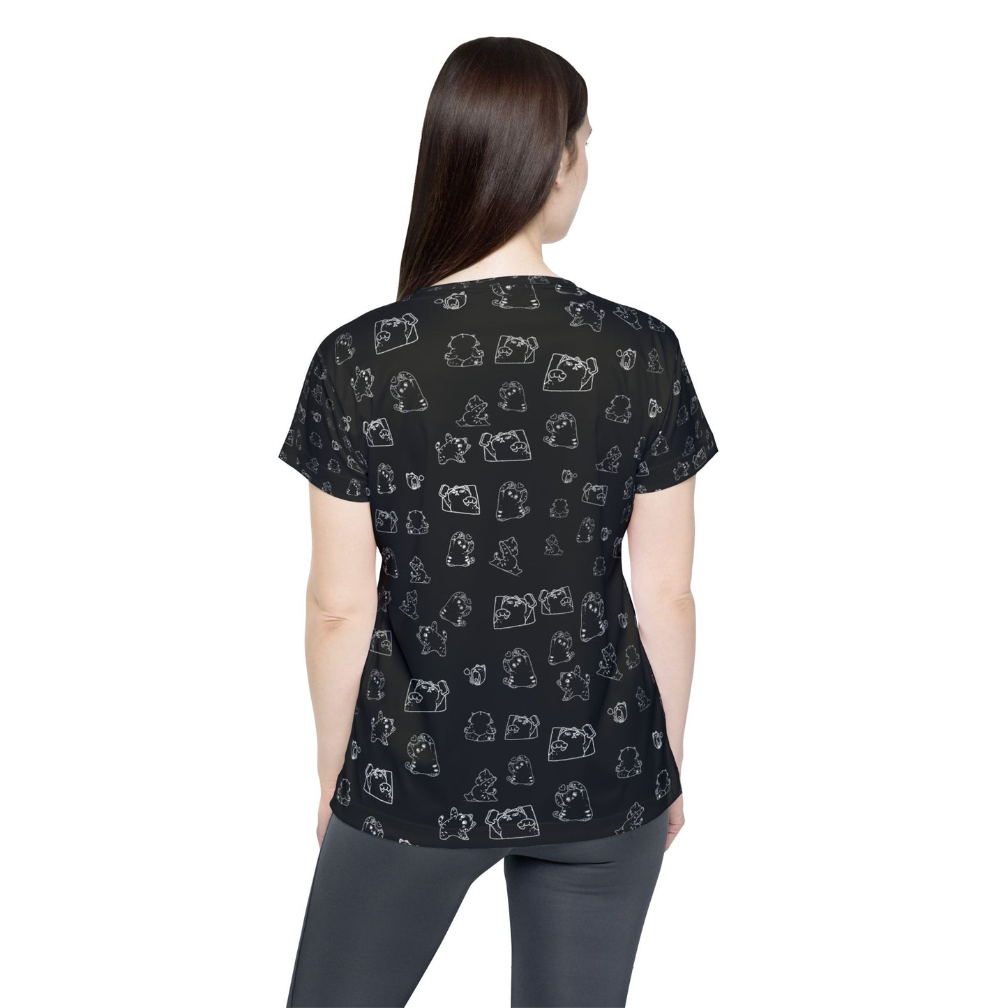 Women’s Sports Jersey — cute cat  Pattern All-Over Print