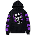 Tokyo Avengers Grey Valley Lan Anime Plush Loose Hooded Hoodie with Hat Anime Hoodie