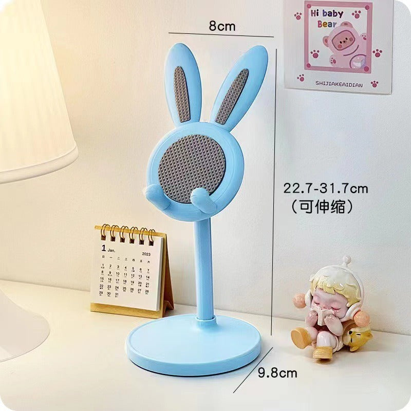 Dessin animé Petit Lapin Support de Téléphone Portable de Bureau Support de Tablette pour Drama en Direct Support de Tablette pour Étudiant Paresseux Cadeau