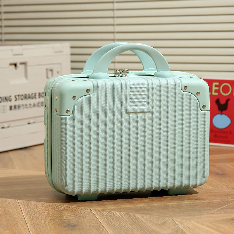 Vintage Luggage Mini Makeup Case 14-inch Small Box Gift Box 16-inch Carry-on Bag Storage