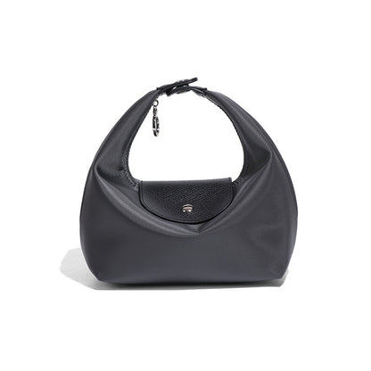 Premium Nylon Lunch Bag, Waterproof Insulated Lunch Box Tote, Handheld & Crossbody Dumpling Bag for Work, School, and Commuting