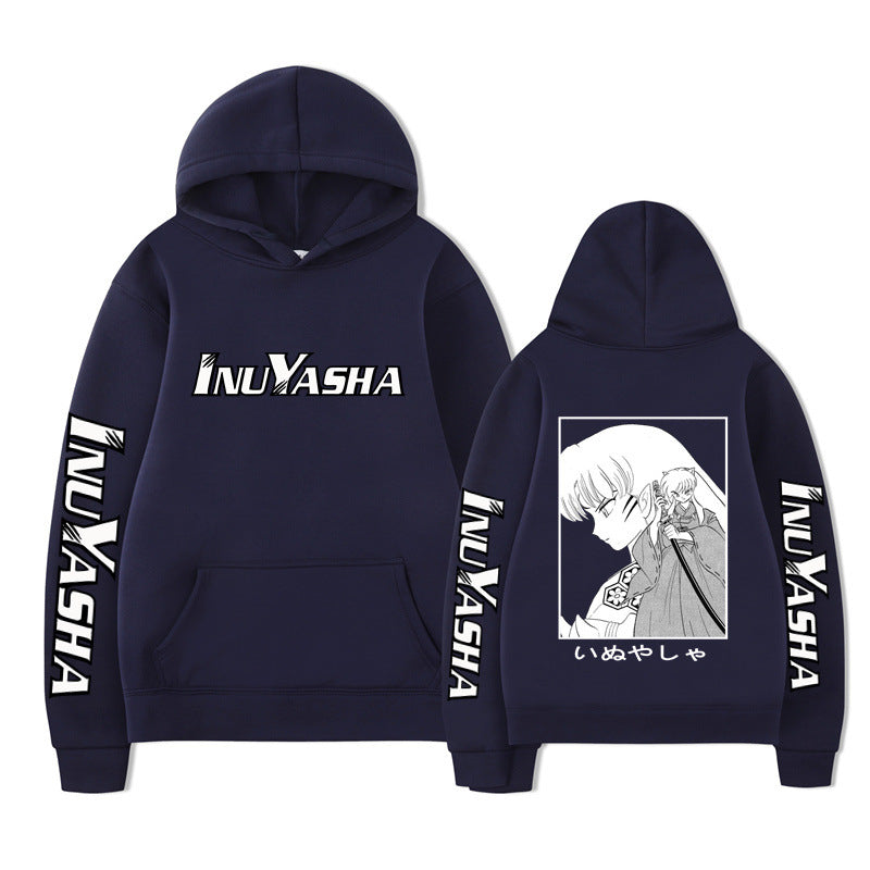 Hooded Sweatshirt with Anime Design, Casual and Creative Hoodie