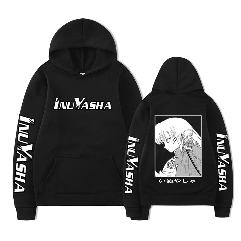 Hooded Sweatshirt with Anime Design, Casual and Creative Hoodie