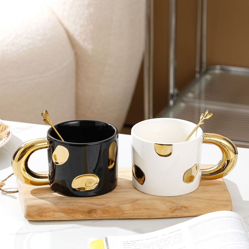 Tasse en céramique électrolytique créative, grande tasse à café de bureau avec anse, tasse de petit-déjeuner pour la maison, tasse à jus, tasses à lait, tasse à eau pour couple
