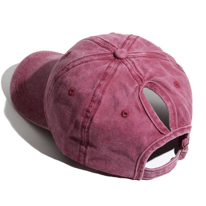 Curved Brim Snapback Hat for Women Outdoor Sports Sun Hat