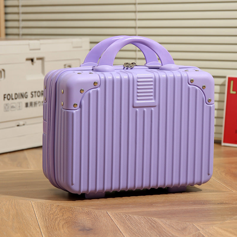 Vintage Luggage Mini Makeup Case 14-inch Small Box Gift Box 16-inch Carry-on Bag Storage