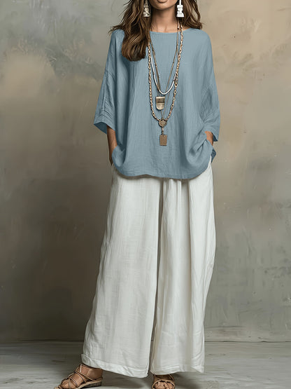 Bohemian Style Loose Elegant Set for Women Casual Vacation Outfit