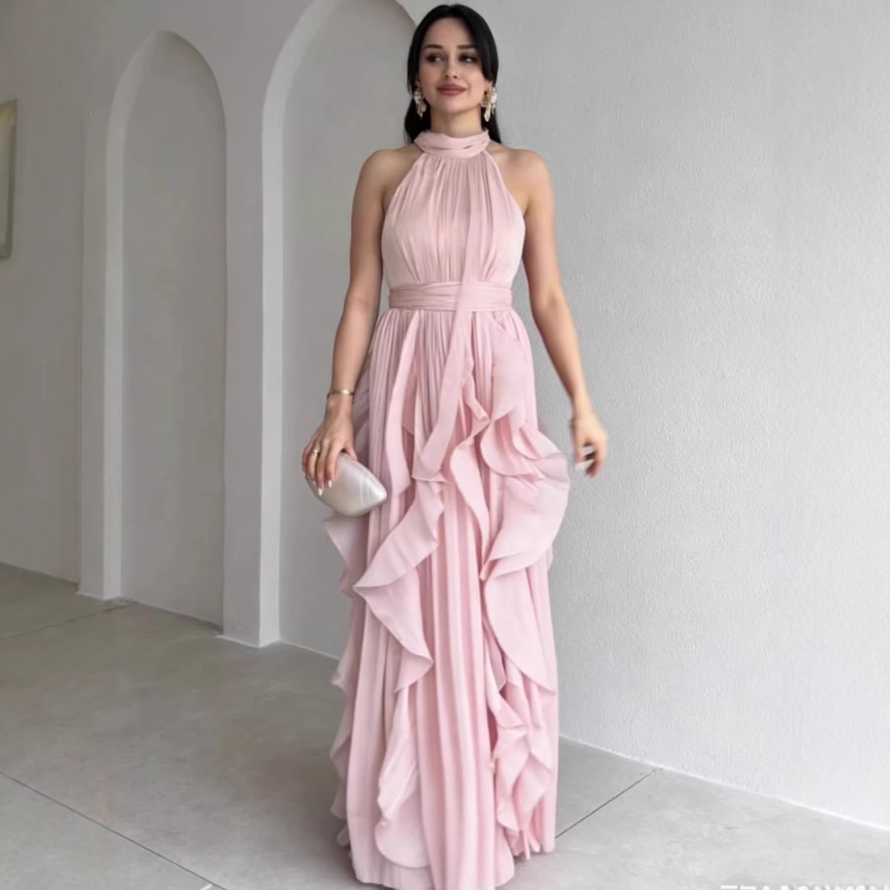 New  Elegant Irregular Layered Cake Dress