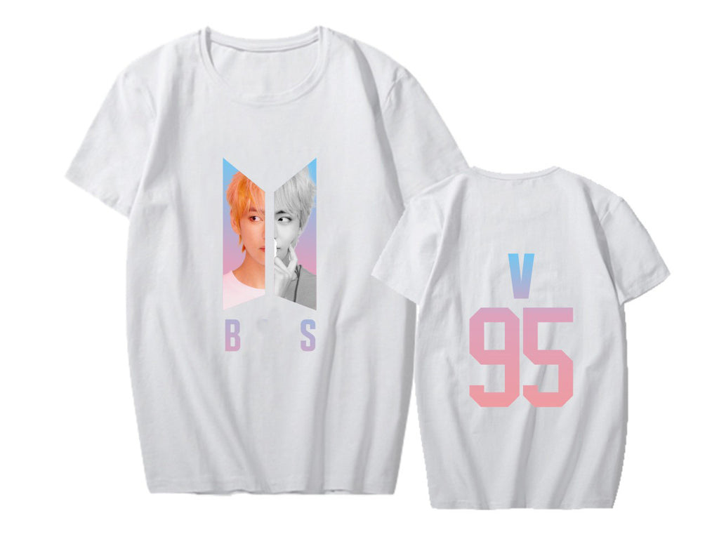 BTS LOVE YOURSELF World Tour Around The Support Clothes With The Same Short-Sleeved T-Shirt