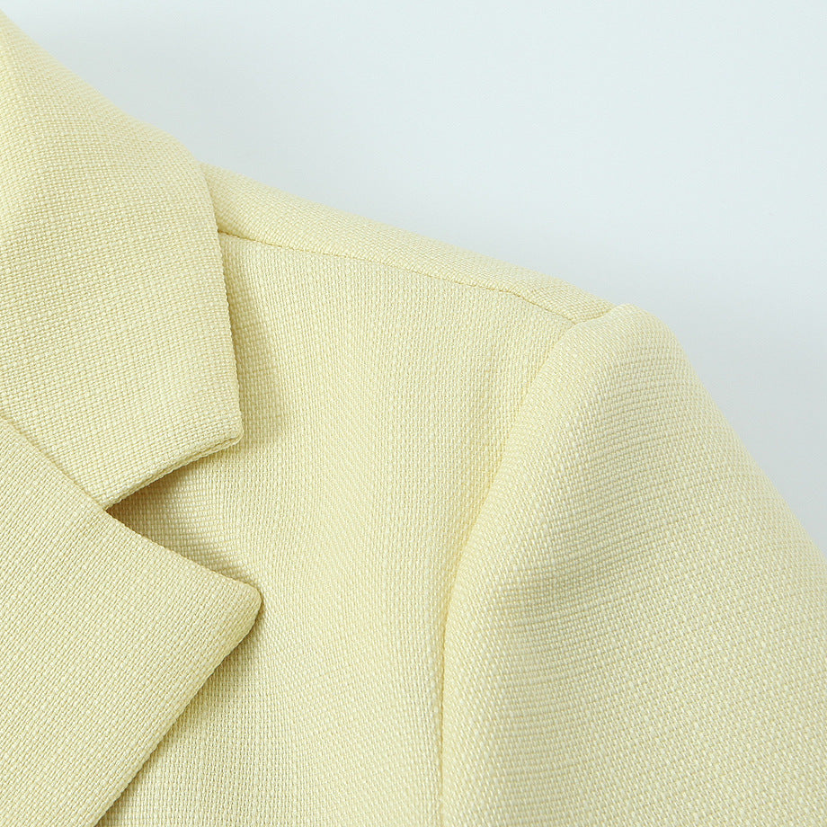 Casual Versatile Short-Sleeved Suit Jacket