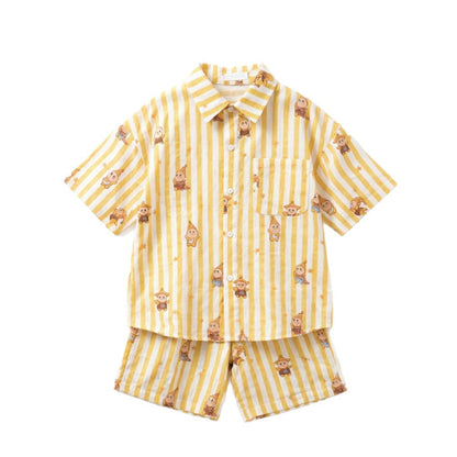Boys' summer pure cotton short sleeved set