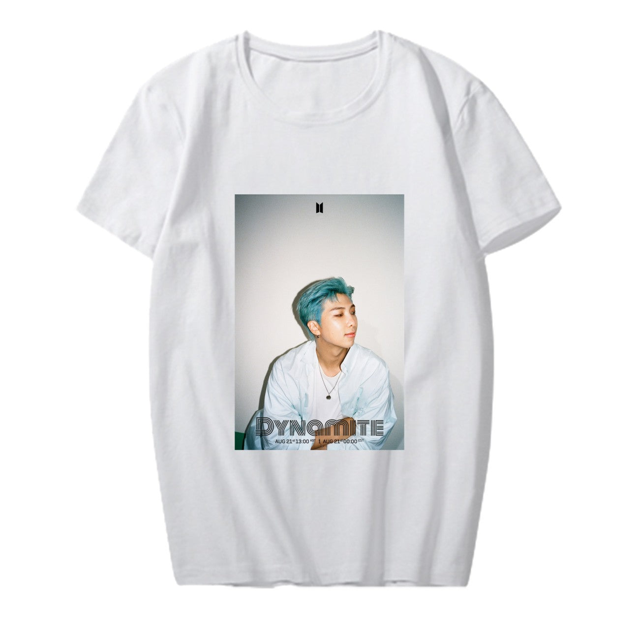 BTS New Album "Dynamite" Remix Teaser Photo Surrounding The Same Short-Sleeved T-Shirt for Women