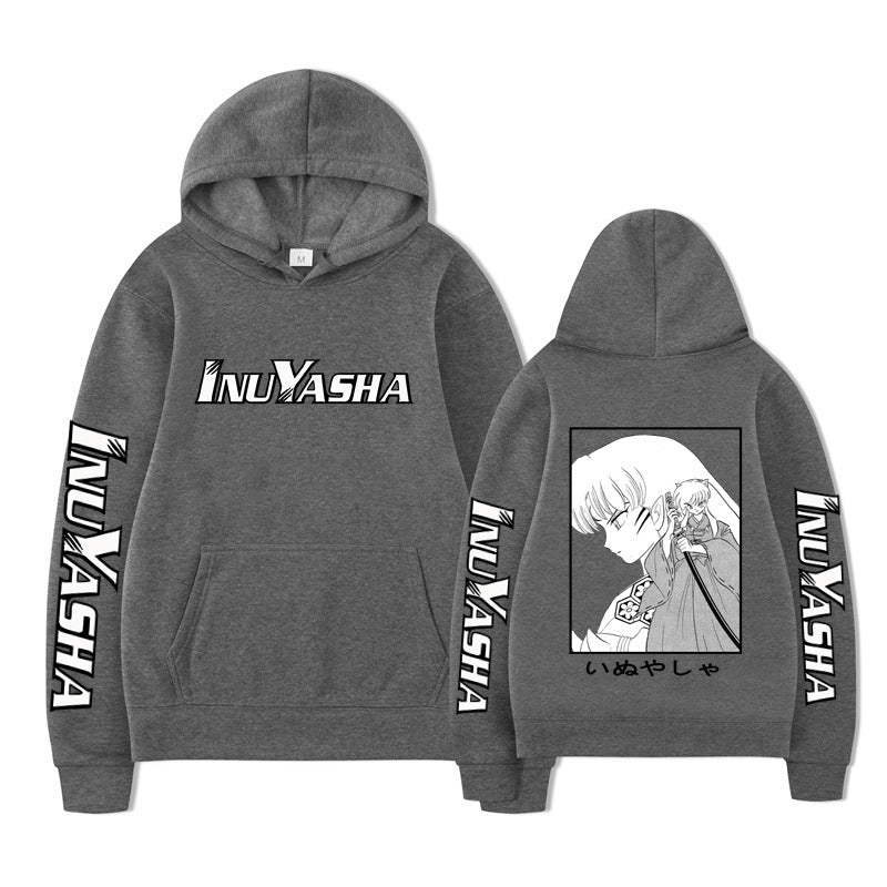 Hooded Sweatshirt with Anime Design, Casual and Creative Hoodie