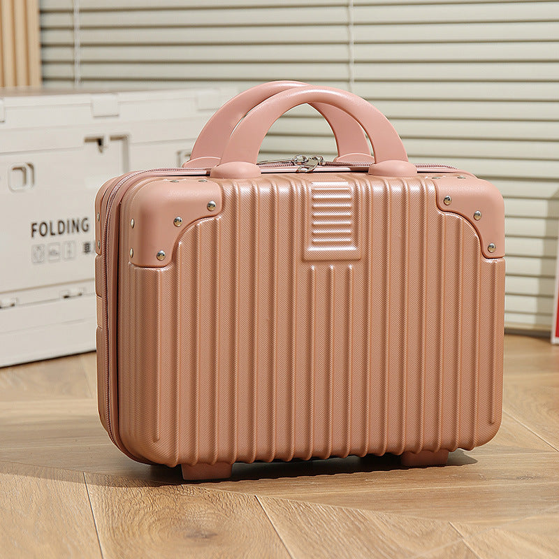 Vintage Luggage Mini Makeup Case 14-inch Small Box Gift Box 16-inch Carry-on Bag Storage