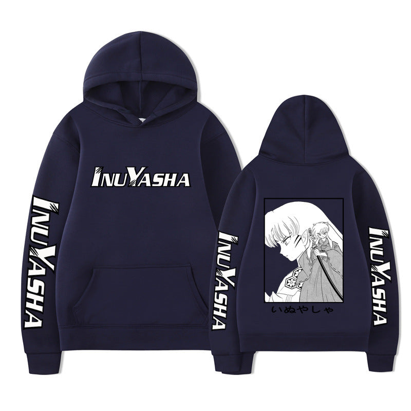 Hooded Sweatshirt with Anime Design, Casual and Creative Hoodie