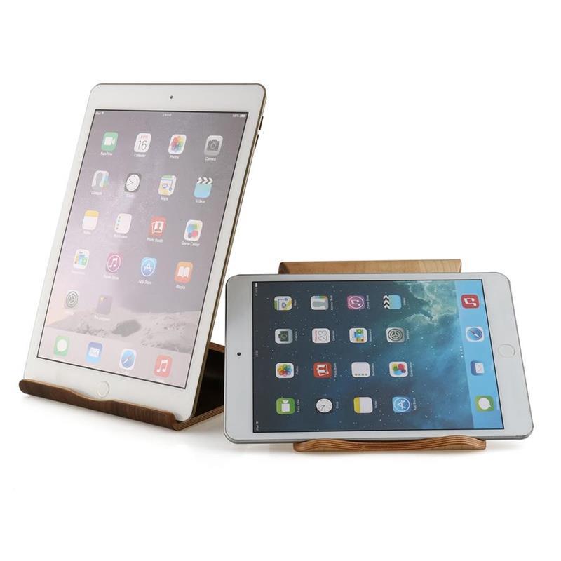 One-piece molded wooden laptop drawing bedside stand, computer storage, tablet charging rack