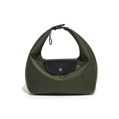 Premium Nylon Lunch Bag, Waterproof Insulated Lunch Box Tote, Handheld & Crossbody Dumpling Bag for Work, School, and Commuting