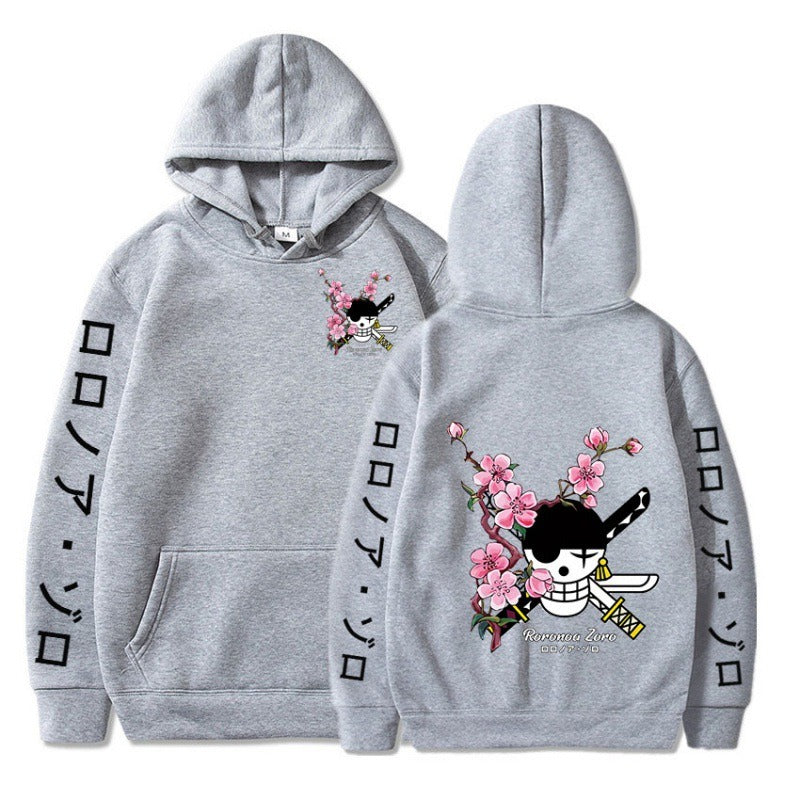 Pirate King Solon's new anime plush men's and women's hoodies cross-border hoodie anime hoodie