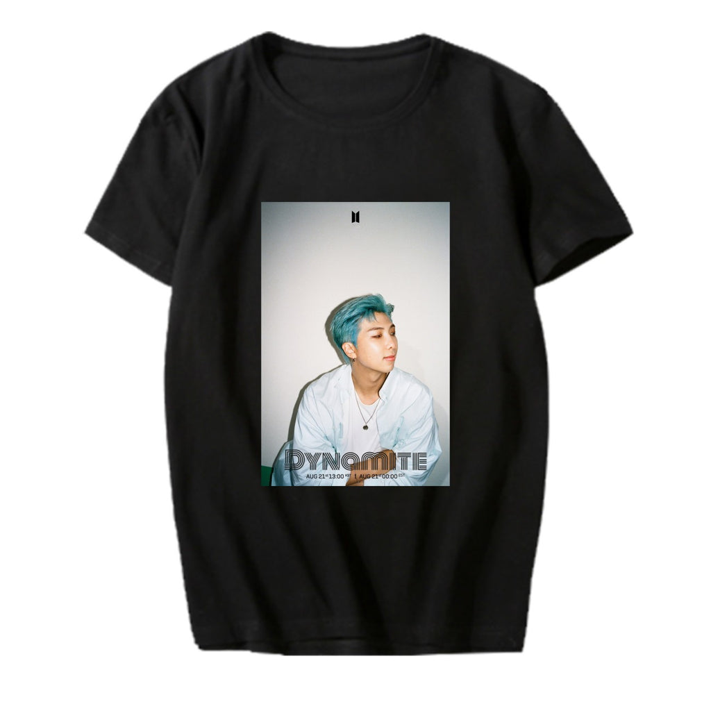BTS New Album "Dynamite" Remix Teaser Photo Surrounding The Same Short-Sleeved T-Shirt for Women