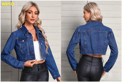 Long Sleeve Denim Jacket for Autumn