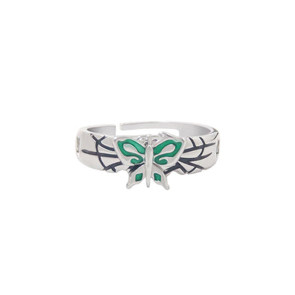Bague JoJo's Bizarre Adventure Stone Ocean Ciel Papillon Xu Lun COS Bague Bijoux