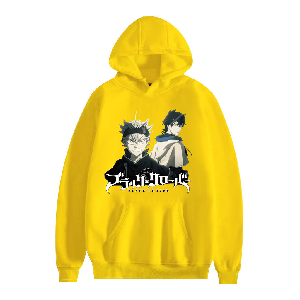 Black Clover Anime Cartoon Hooded Sweatshirt