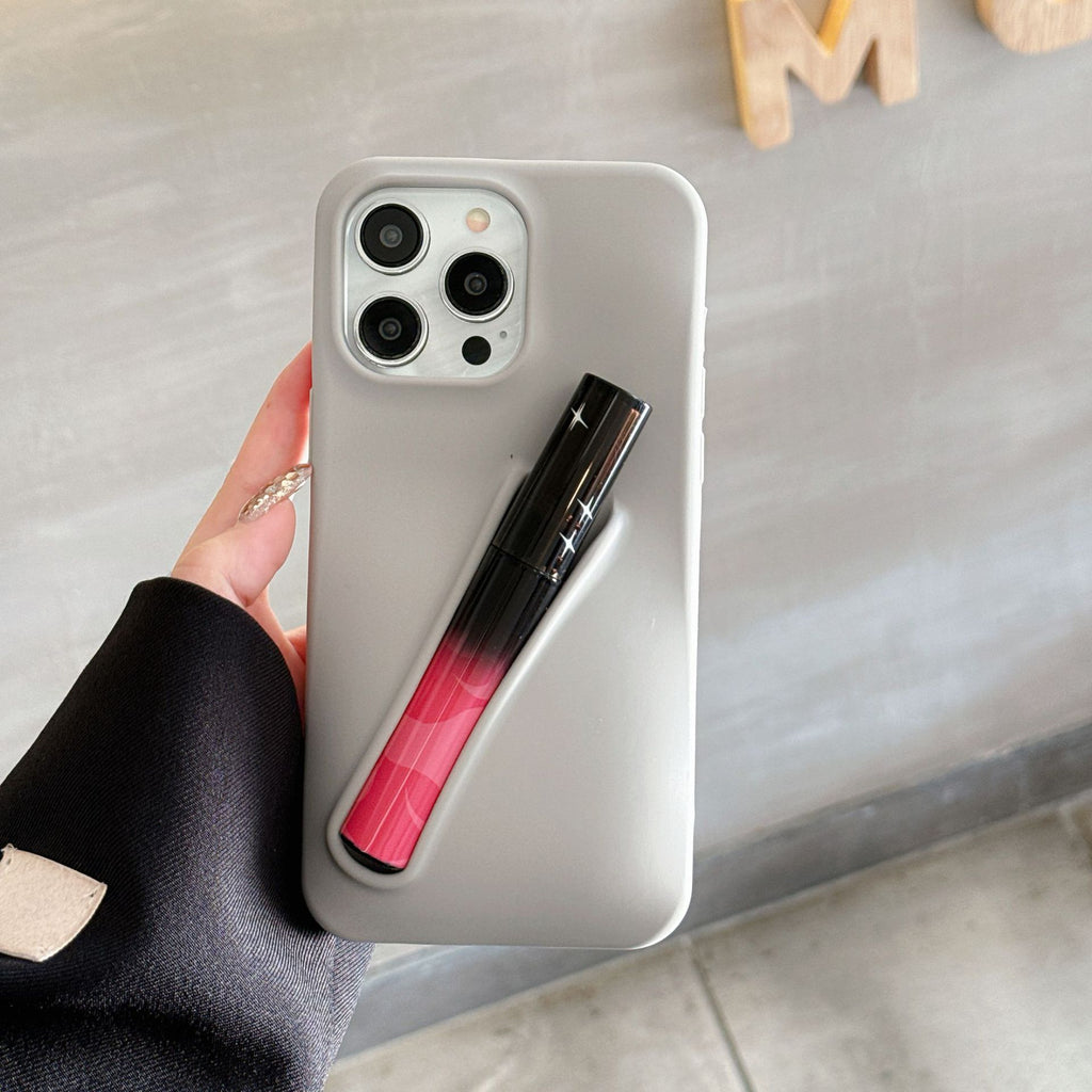 Peut contenir du rouge à lèvres, du gloss, un étui pour iPhone 15, un étui pour téléphone portable Apple 14, un étui en silicone 3D 13 12