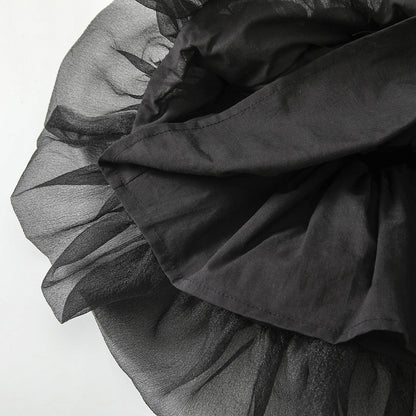 Sleeveless camisole puffy skirt