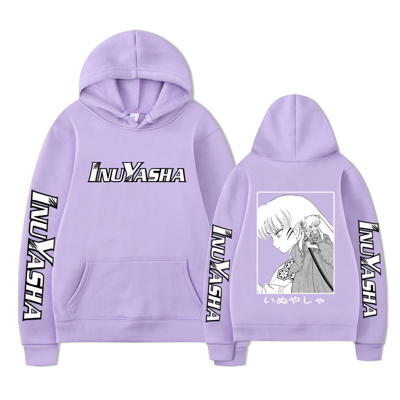Hooded Sweatshirt with Anime Design, Casual and Creative Hoodie