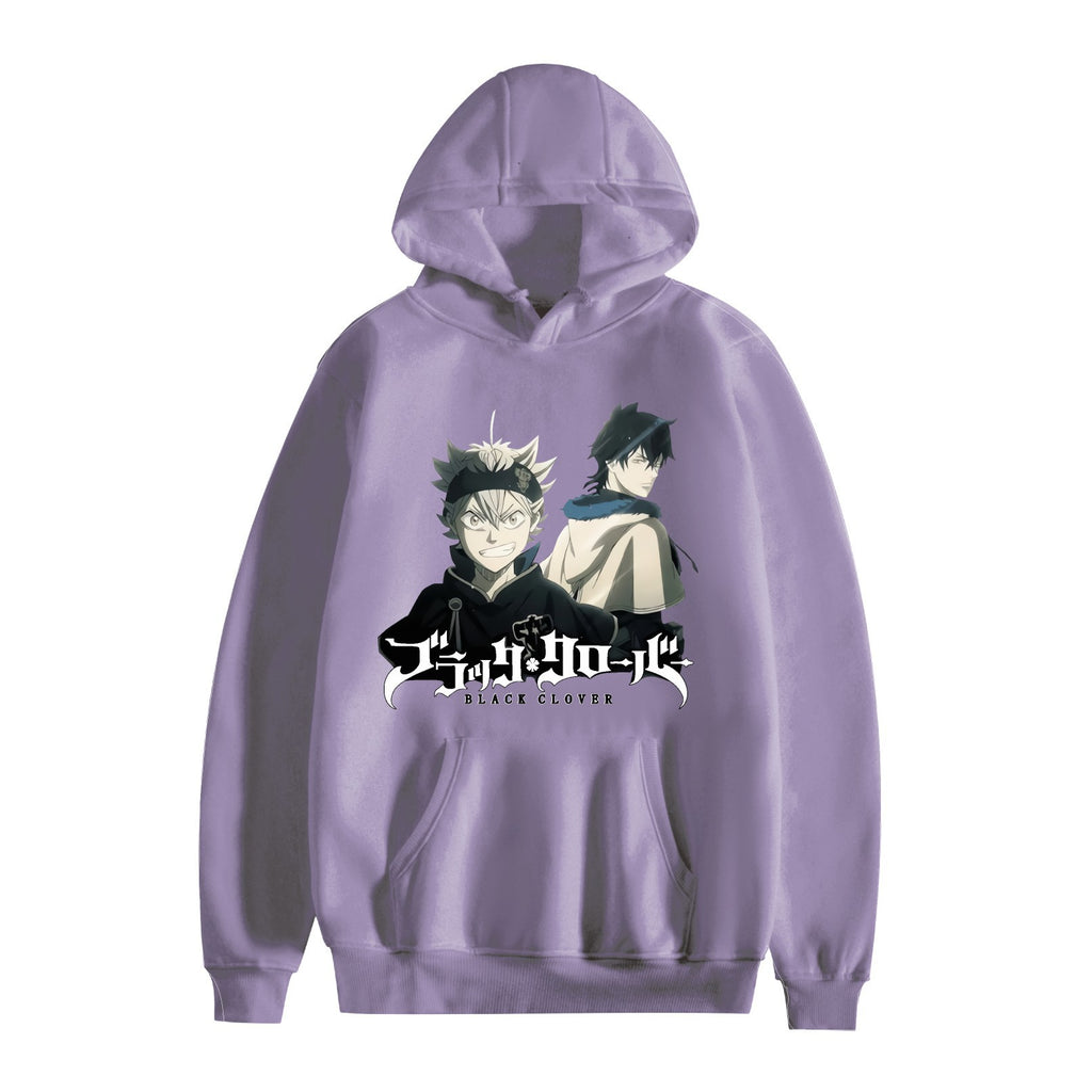 Black Clover Anime Cartoon Hooded Sweatshirt