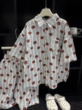 Boys' summer pure cotton short sleeved set