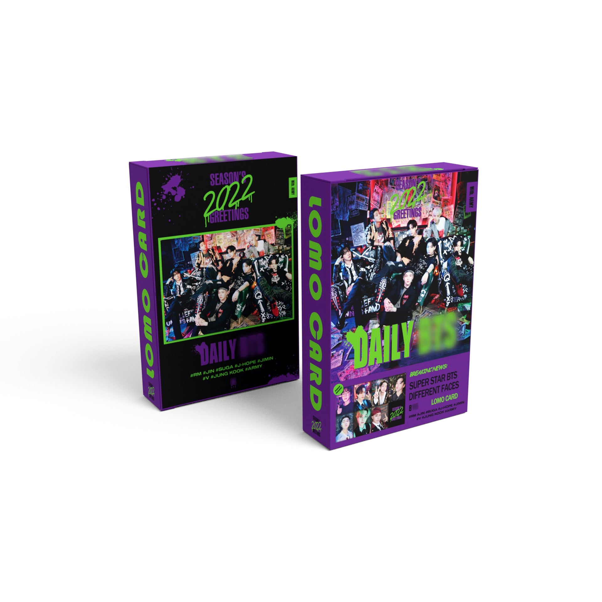 BTS lomo card SEASON'S GREETINGS collection photo card postcard 55 pieces