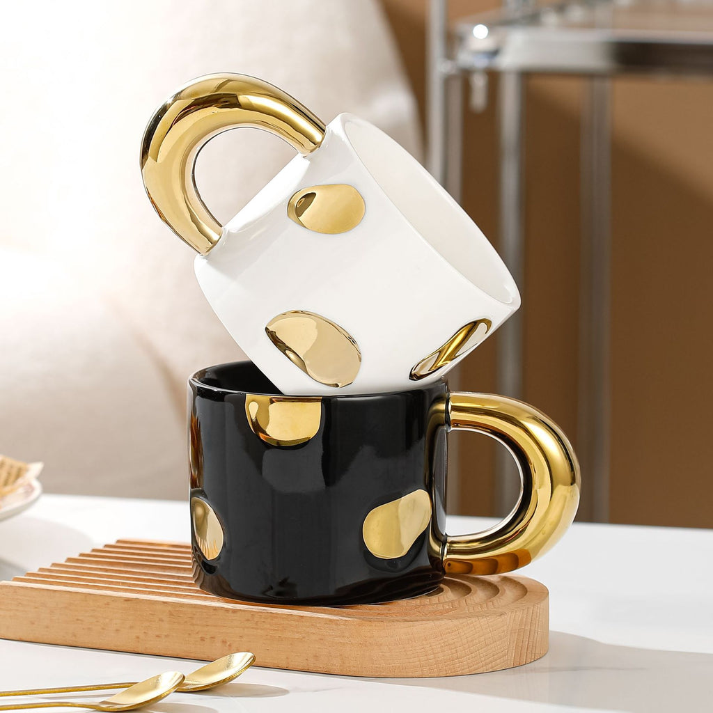 Tasse en céramique électrolytique créative, grande tasse à café de bureau avec anse, tasse de petit-déjeuner pour la maison, tasse à jus, tasses à lait, tasse à eau pour couple