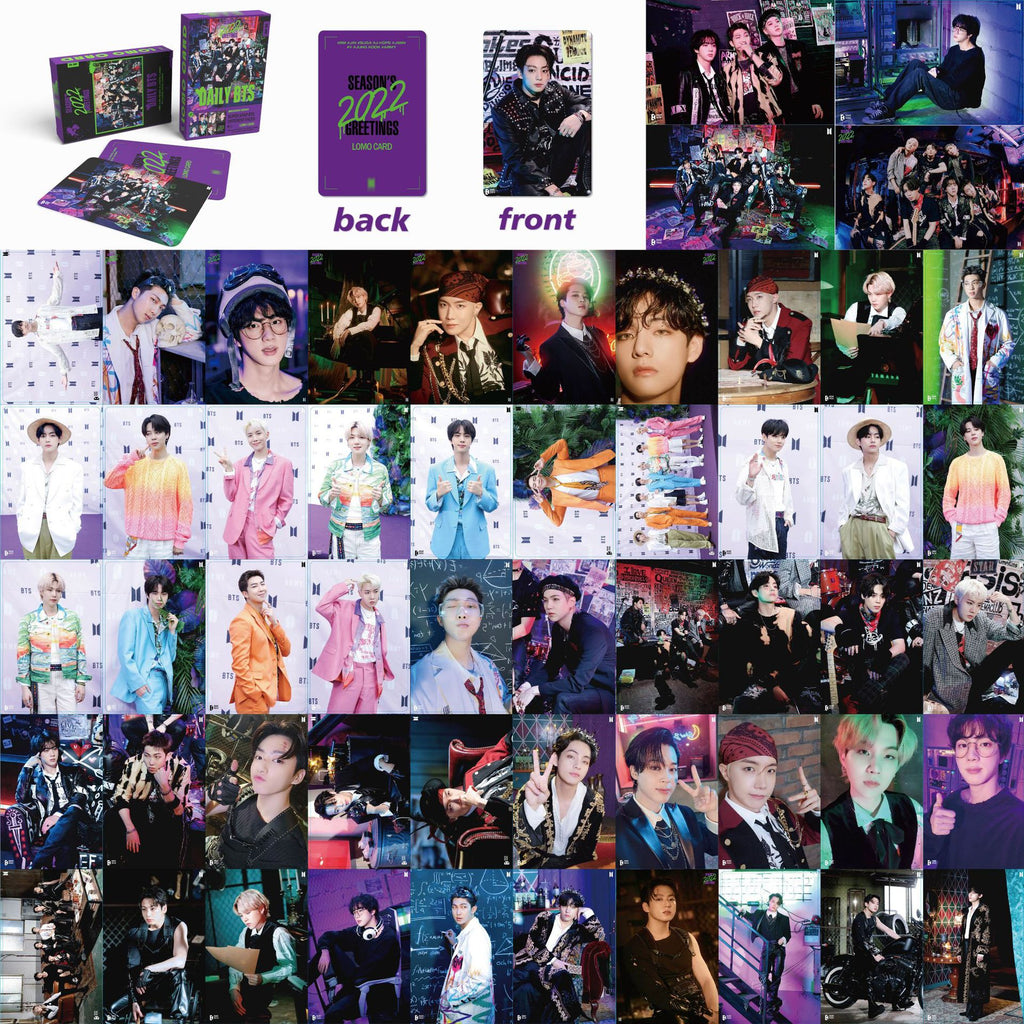 BTS lomo card SEASON'S GREETINGS collection photo card postcard 55 pieces