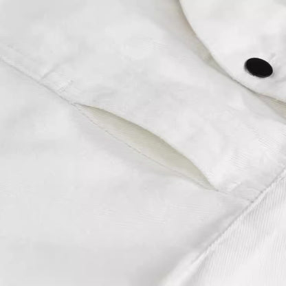 Slim Fit Trendy Men's White Denim Vest Denim Waistcoat Denim Sleeveless Top