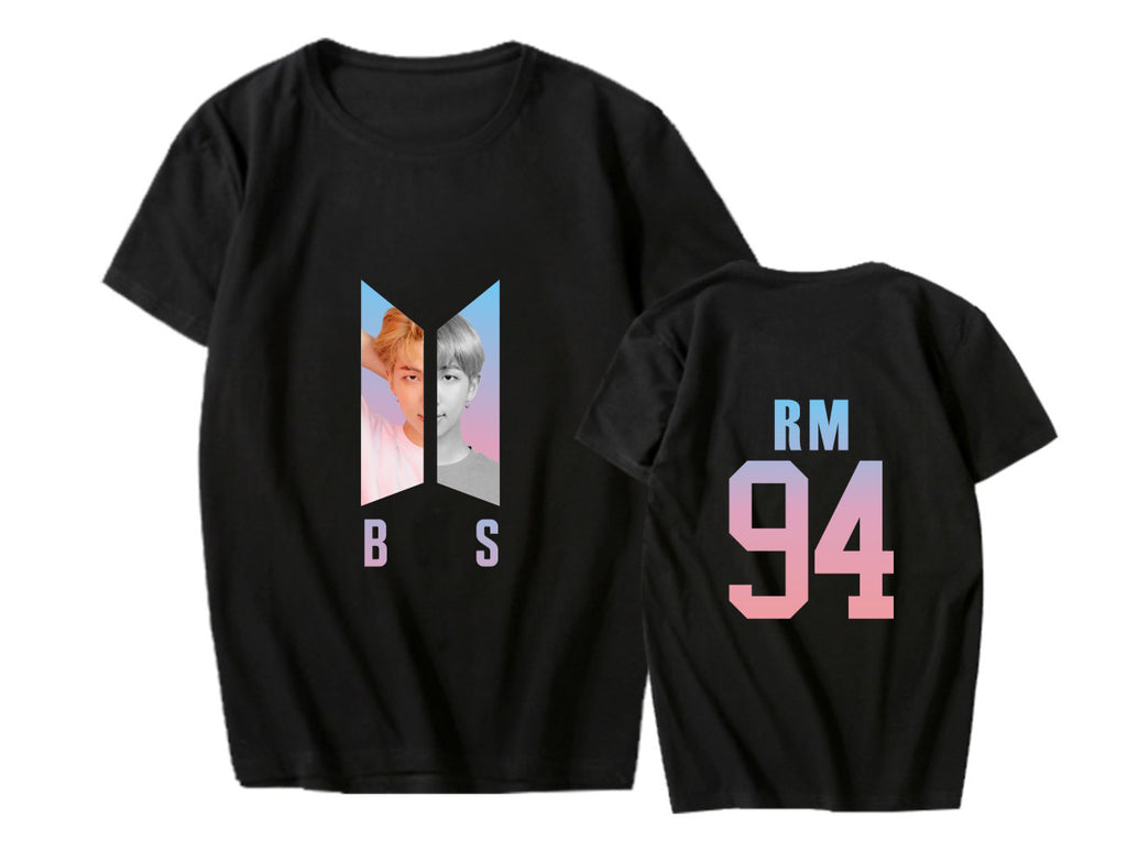 BTS LOVE YOURSELF World Tour Around The Support Clothes With The Same Short-Sleeved T-Shirt