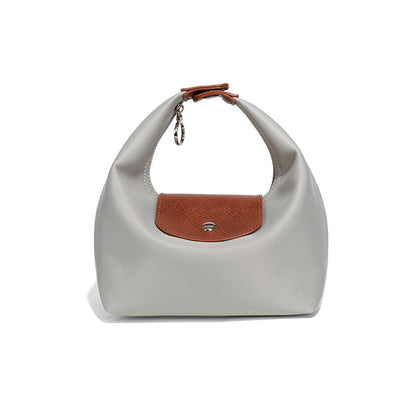 Premium Nylon Lunch Bag, Waterproof Insulated Lunch Box Tote, Handheld & Crossbody Dumpling Bag for Work, School, and Commuting