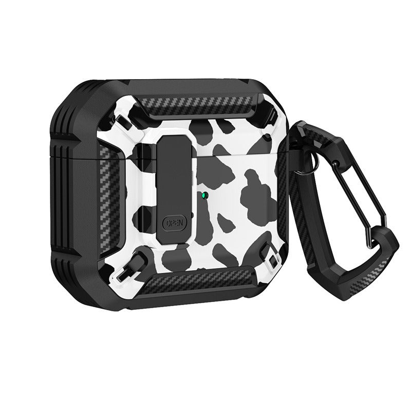 Applicable aux Airpods Pro d'Apple Étui de protection 3ème génération sans fil Bluetooth Camouflage Imprimé Étui de protection pour casque