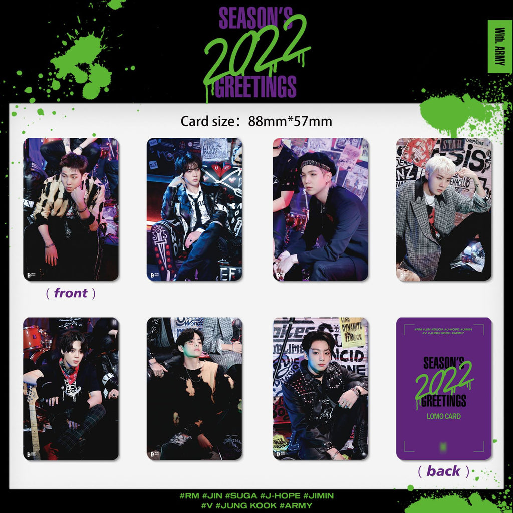 BTS lomo card SEASON'S GREETINGS collection photo card postcard 55 pieces