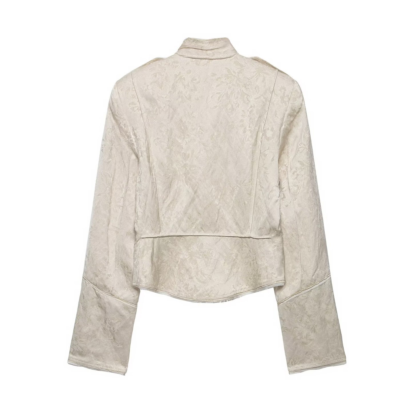 Retro style street jacquard short jacket