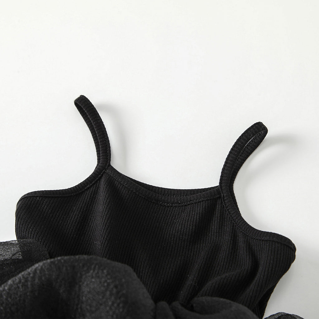 Sleeveless camisole puffy skirt