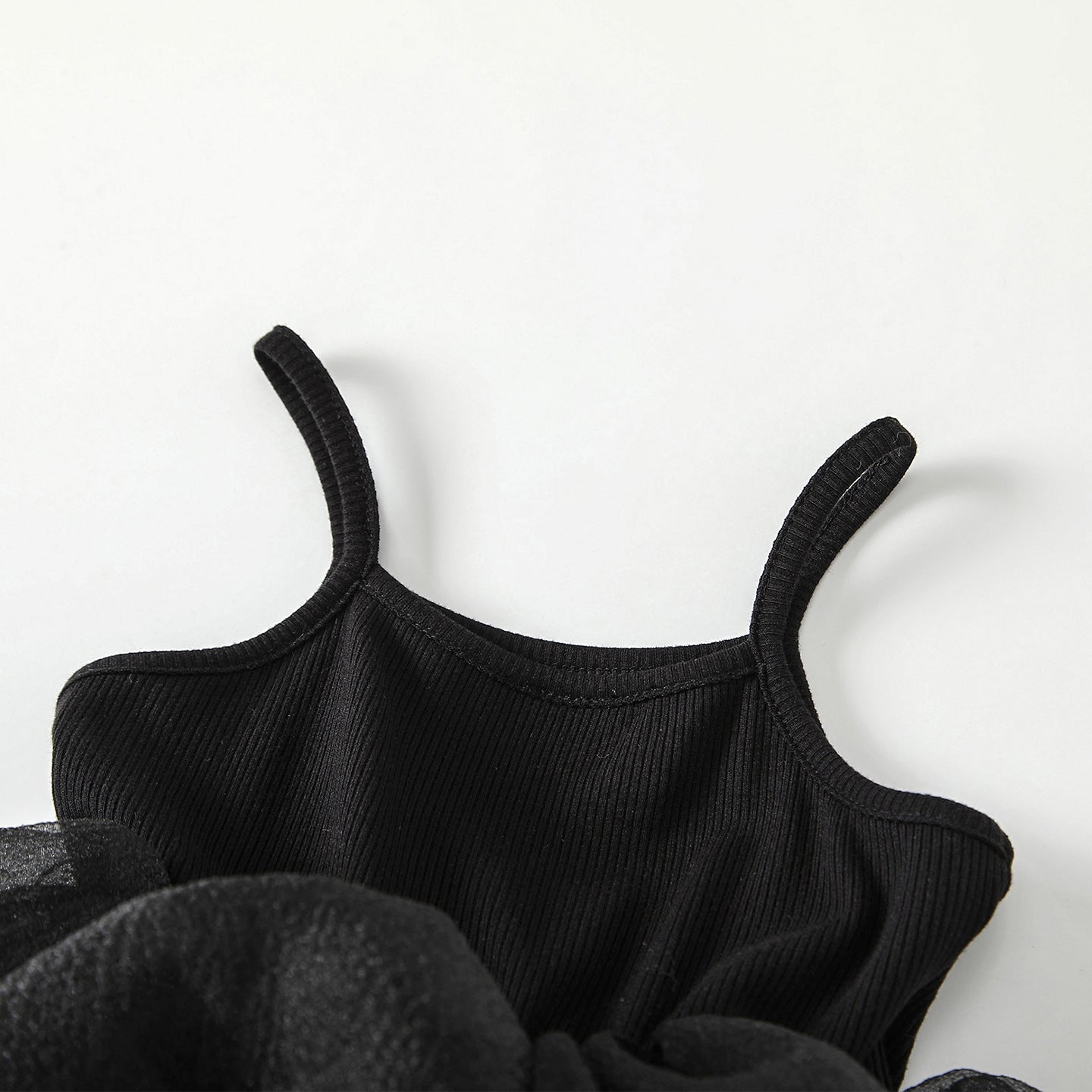 Sleeveless camisole puffy skirt