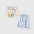Sleeveless top and children's pants set