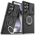 Étui de téléphone rotatif magnétique pour voiture Samsung S26 Ultra Coque avec rabat pour objectif A17 antichoc S25