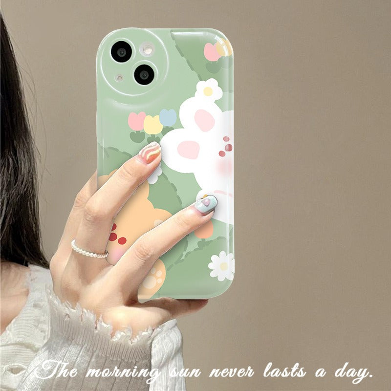 Étui de téléphone Ins pour iPhone 13 Apple 14pro 12 mignon 11 Air Cushion XS Plus